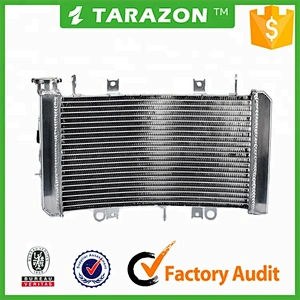 Curved aluminium motorcycle radiator for Suzuki GSX1300 HAYABUSA