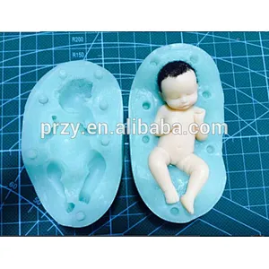 2015 newest gum paste 3d baby siliocne fondant mold