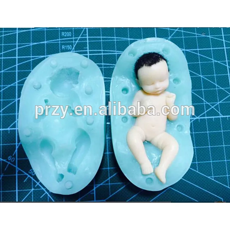 2015 newest gum paste 3d baby siliocne fondant mold