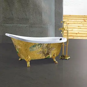 China supplier luxurious hot tub 1 person bath tub bathroom modern bathtub