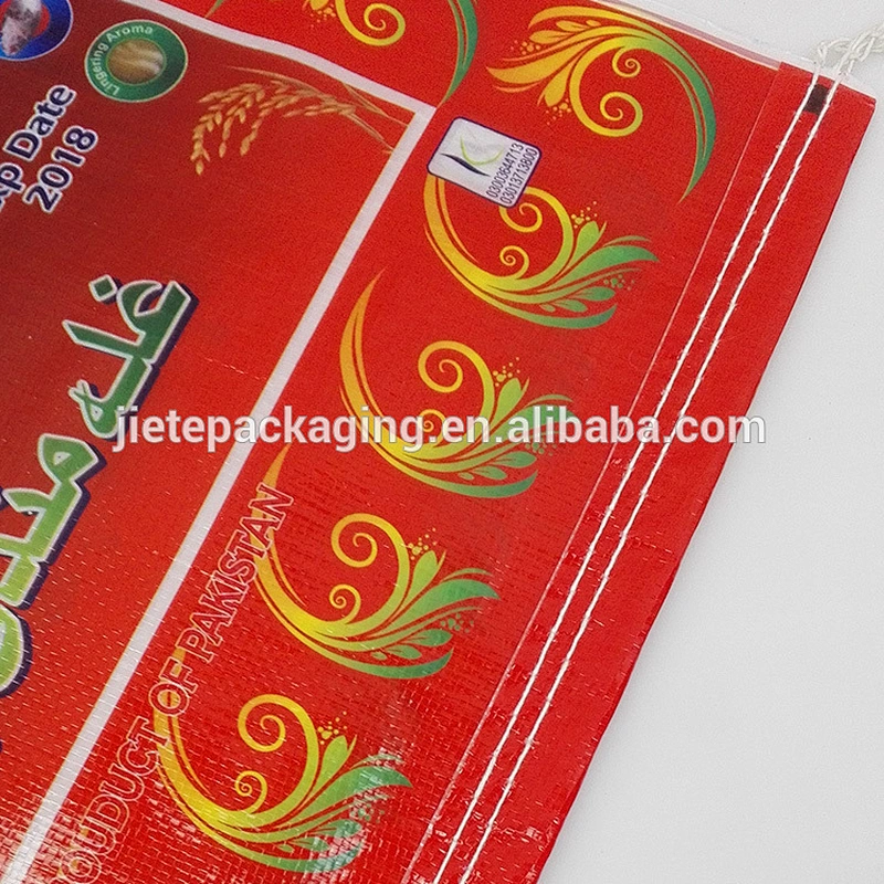 Video, 100% virgin plastic pp woven rice packaging bags design