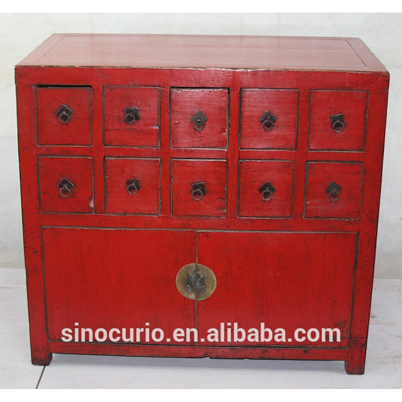 Tibetan hand painting cabinet /Reclaimed wood furniture/ Chinese antique furniture