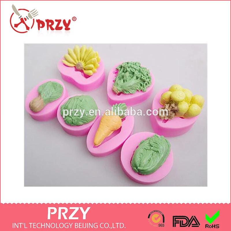 F3039 PRZY Silicone baking mold fondant carrot cake silicone mould