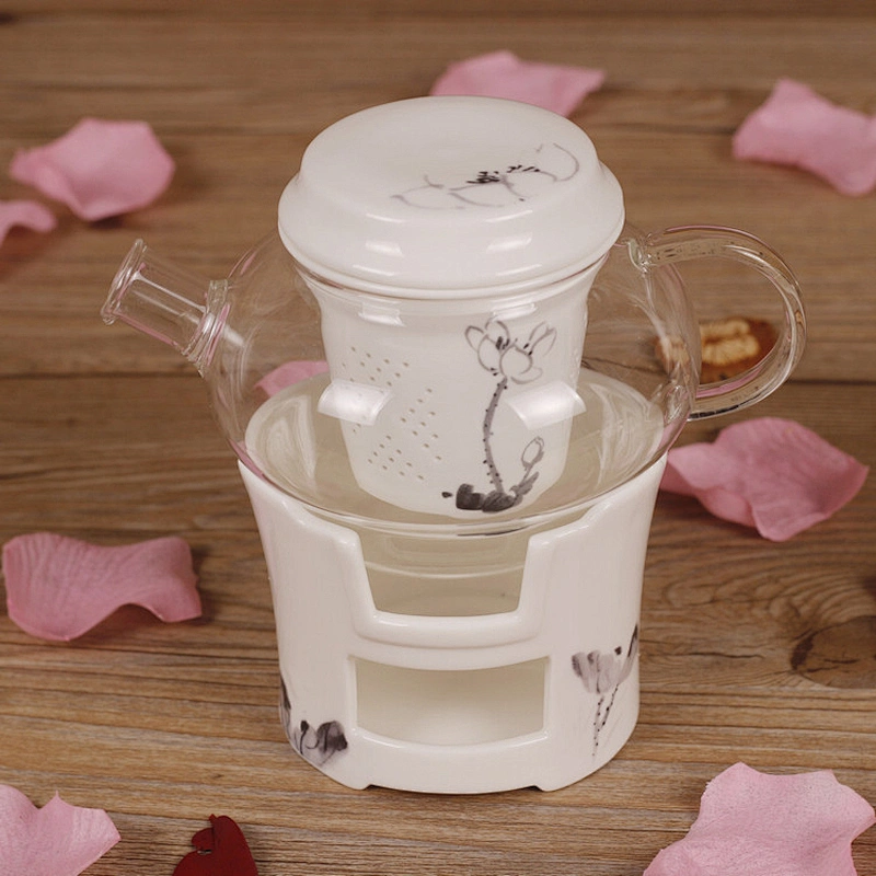 Free Sample Ceramic Tea Set Box Packing Door Gift Tea Cup China Supplier Flower Tea Pot Set
