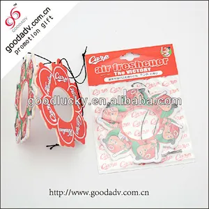 2017 hanging aroma paper hotel air freshener for car