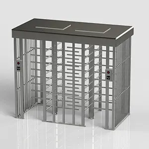 China security system two channel 304 stainless steel full height turnstile
