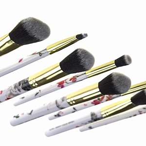 2018 New 8pcs Chinese-wind make up brushes MARBLE makeup brush set professional printing ink painting brush suit