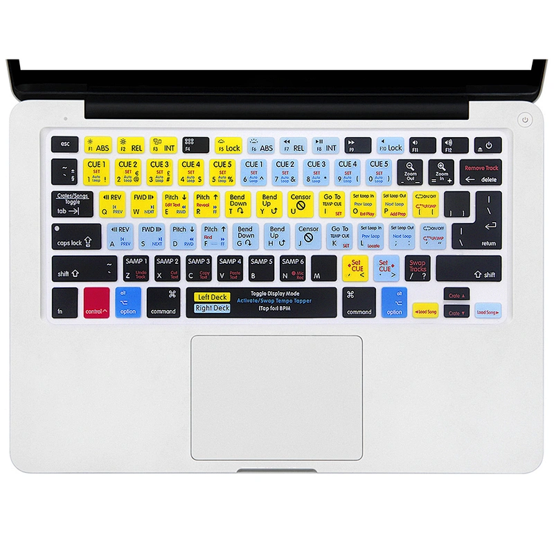 Function Hotkey Shortcut keyboard cover Silicone skin for macbook pro 13 retina