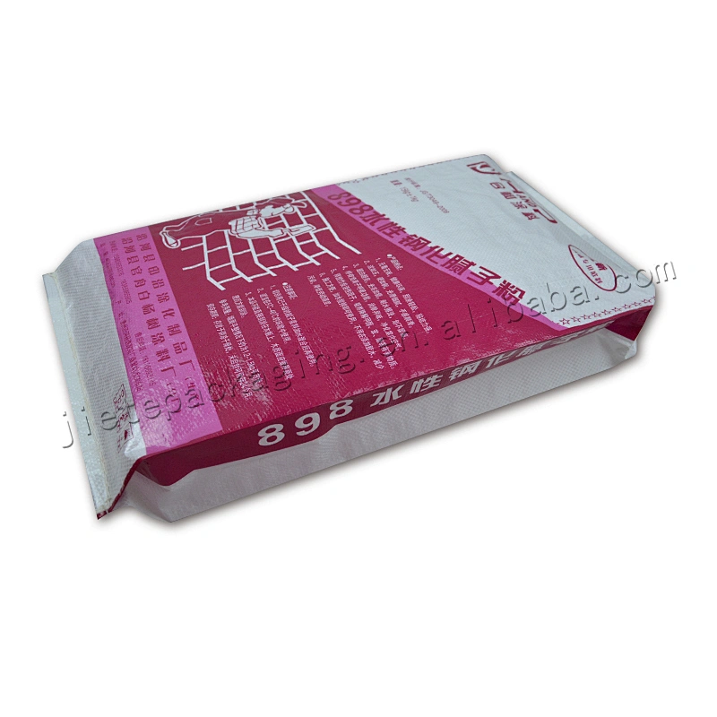 High quality gravure printing bopp laminated 25kg pp woven cement bag for lime paste, clay, lime, mortar, fly ash