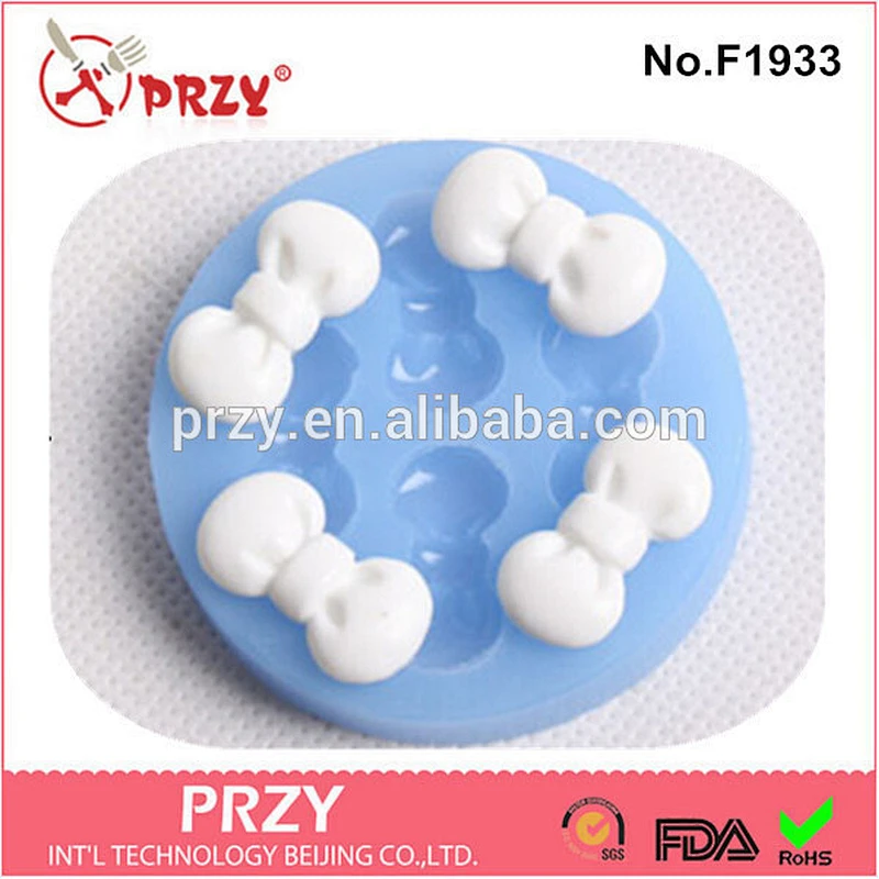 F1933 przy hotsale bow shape silicone form for chocolate