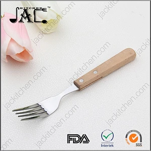 Multi Functional Stainless Steel Flatware Wood Handle Fork