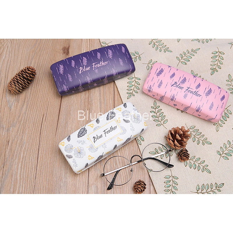 Glasses spectacle eyewear case with Eco friendly PU material and custom logo