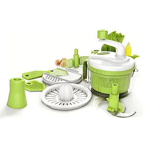 Multifunction plastic manual multi vegetable fruit food processor