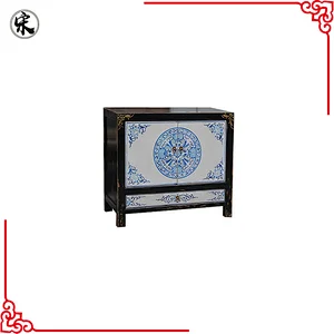 chinese antique solid wood pine painted furniture in stores
