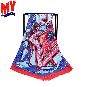 Silk scarf 90x90 mir cashmere scarf women scarf hijab