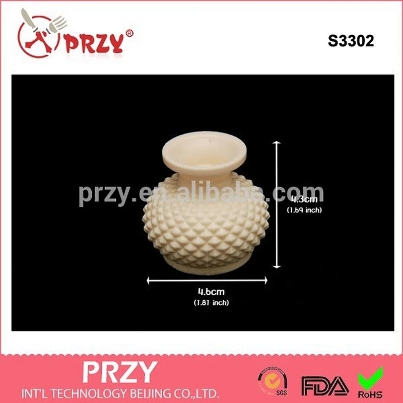 3d vase silicone soap mold handmade silicone molds for wholesale