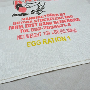 Wholesale 20kg plastic poultry feed bag packing