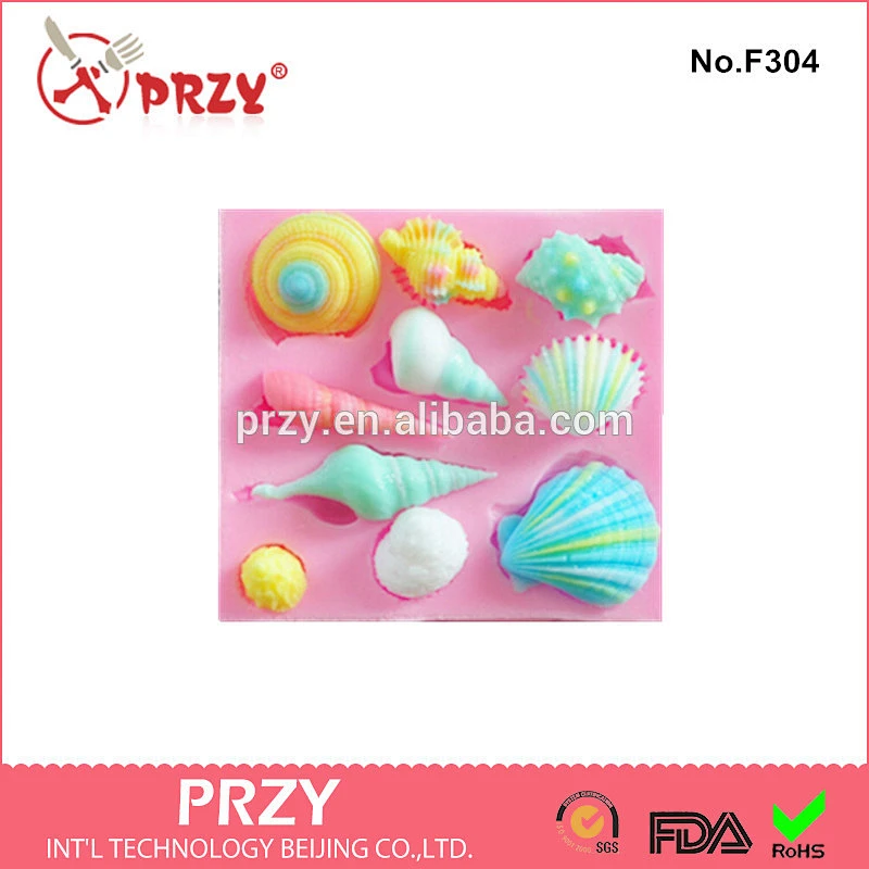 shell fondant silicone mold
