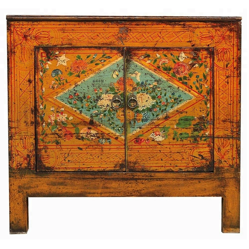 wholesale antique reproduction oriental painted storage furniture