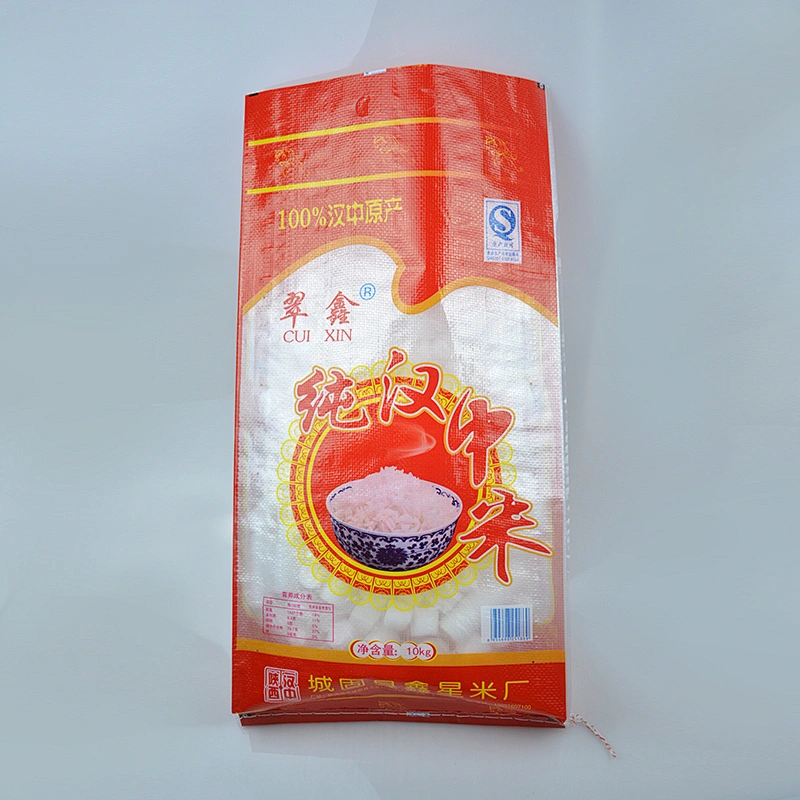 Customized high quality printing bopp laminated pp bulk rice packing bag 5kg