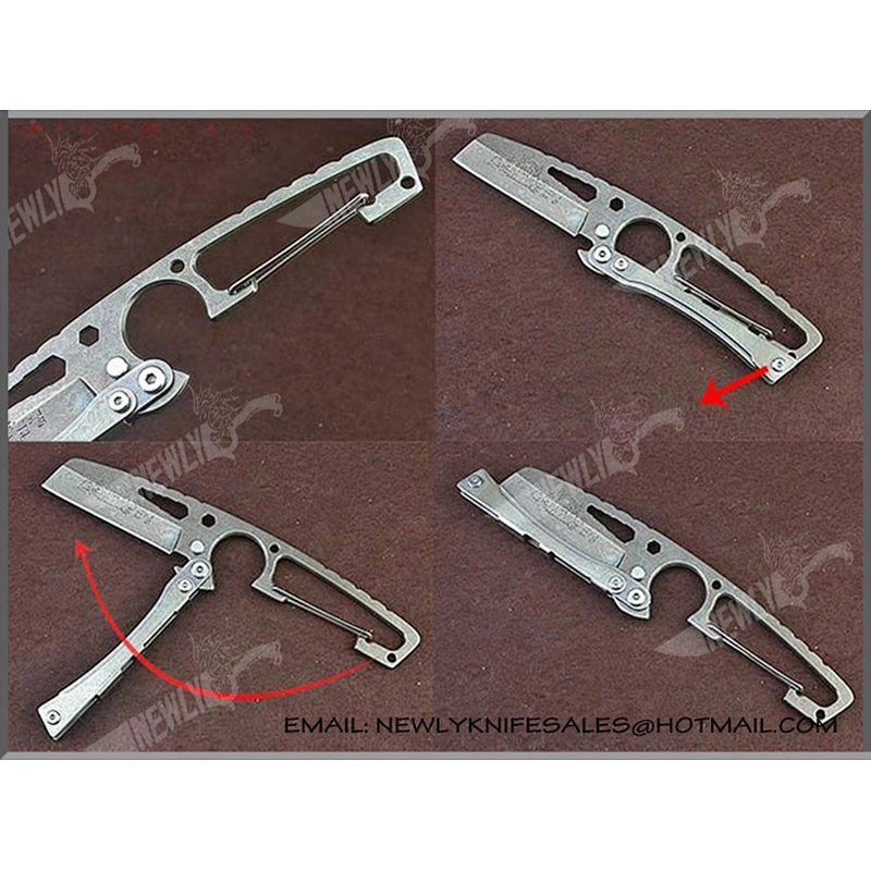 Custom Logo Multi Tool Small Fixed Knife Tactical Knife With Nylon Sheath