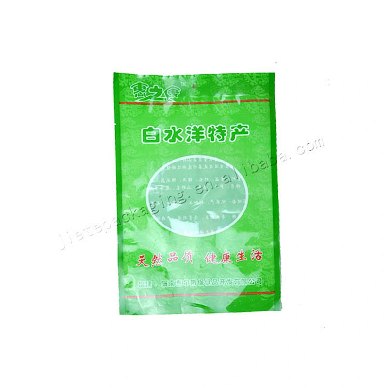 Plastic vacuum packing bag for snack,fish,food,meat,chicken green