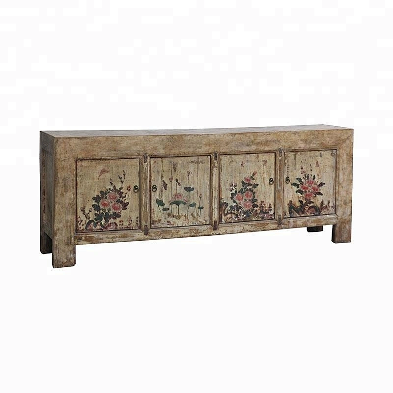 chinese antique rustic distressed lobby storage sideboard furniture