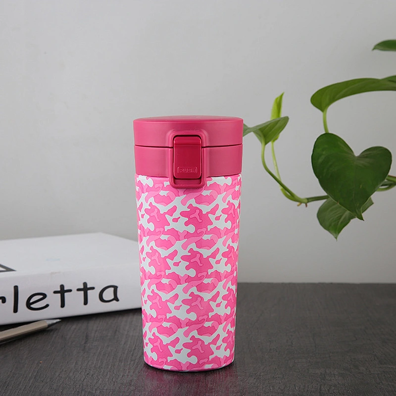 Creative Vacuum Insulated Vacuum Coffee Cup Customized Logo Colorful Vacuum Flask Double Wall Portable Cup for Coffee