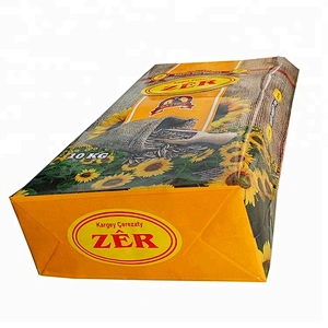 Square bottom bopp laminated woven pp agricultural sunflower seeds packaging bag