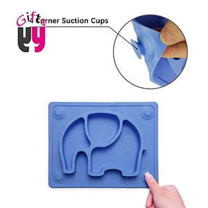 Baby Round Silicone Divided Plate,Baby Silicone Plate,silicone plate