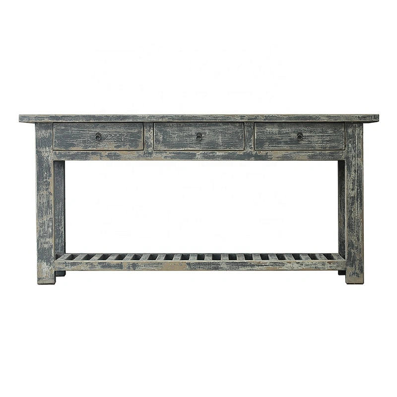 chinese antique rustic furniture elm bleached hall table