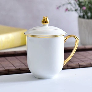 Cheap Price Promotional Tea Cup with Lid China Supplier Hot Sale Porcelain Coffee Mug Flower Picture Ceramic Coffee Cup
