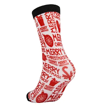 High Technique Printing Crew Sock Christmas Style Women Fashion Sock