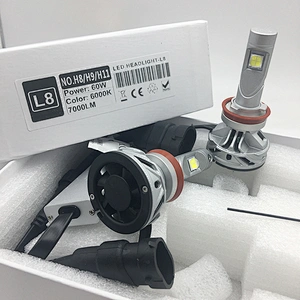 IP68 Waterproof Restoration Kits work light L8 14000lm XHP70 led headlights auto lighting h11