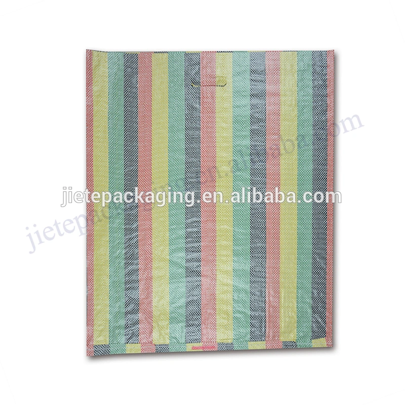 Customized design black printing plain black pp woven packaging bag for sand,garbage,shopping,market