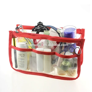 Clear Dual Zipper Bag-in-Bag Travel Organizer