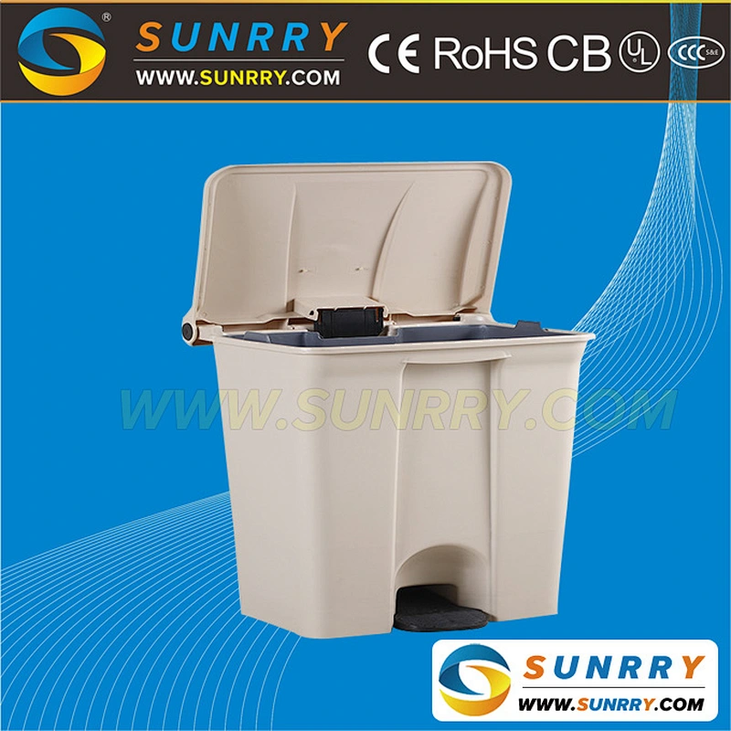 Hot Selling dustbins containers garbage bin Light Yellow garbage waste bin made of HDPE/PP (SY-RB33C SUNRRY)