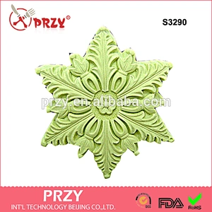 S3290 snowflake shape silicone molds christmas mould for handmadesoap