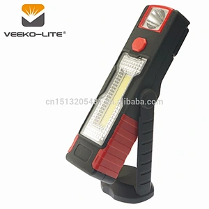 2018 NEW Design 3W COB  touch LED 3AAA battery work light and high lumens flashlight strong torch