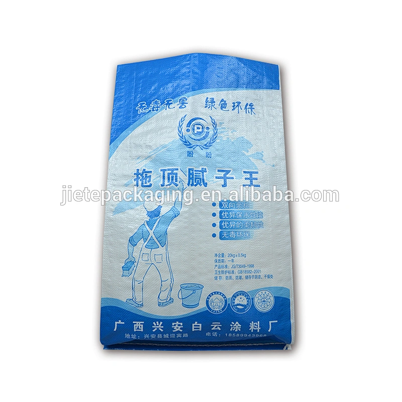 color white fabric pp woven bale bags 50kg used for agriculture and construct portland cement