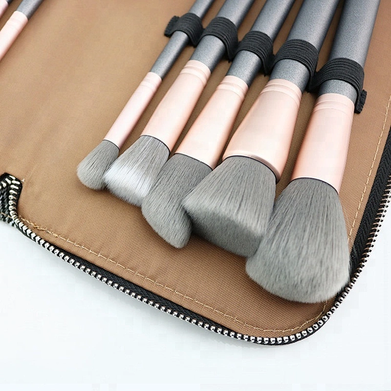 12pcs Private Label Face Blending Makeup Brushes Set With Bag Soft Synthetic Hair For Beauty Cosmetics pincel maquiagem