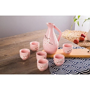 Top-quality chinese ceramic wine bottle 7-piece sets for decorate