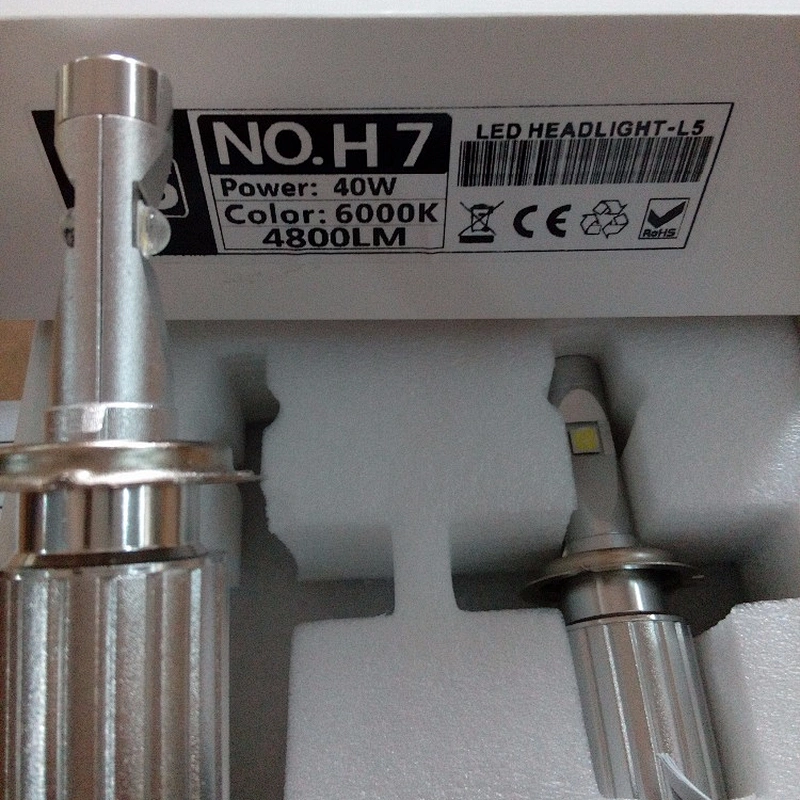 Guangzhou LUJIA L5 xhp50 H7 LED headlihgt bulbs 40W 9600lm led car light H4 H9 H10 H11 D1 9004 9005 9006 9012 cob fanless kits