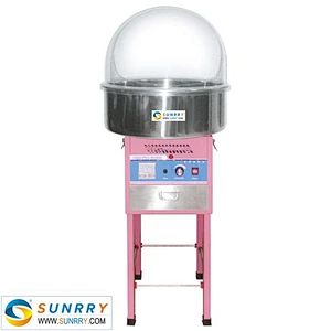 Easy Operation Professional Commercial Cotton Candy Floss Machine with Cart and Cover