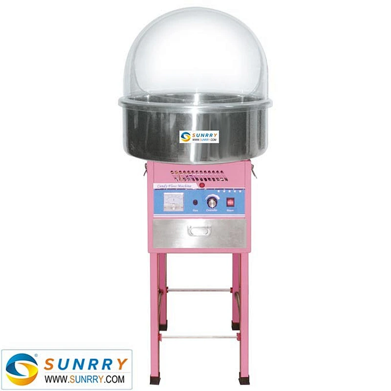Easy Operation Professional Commercial Cotton Candy Floss Machine with Cart and Cover