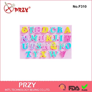 English letters baking cake silicone mold