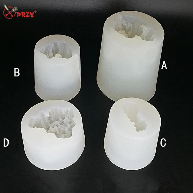 2018 coral shaped fondant cake decoration mould chocolate molds crystal column aroma stone molds