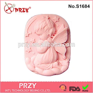 Model S1684 angle shape praying silicone soap mold