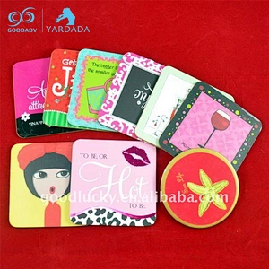 Custom coffee coaster multifunction heat resistant glass cup coaster