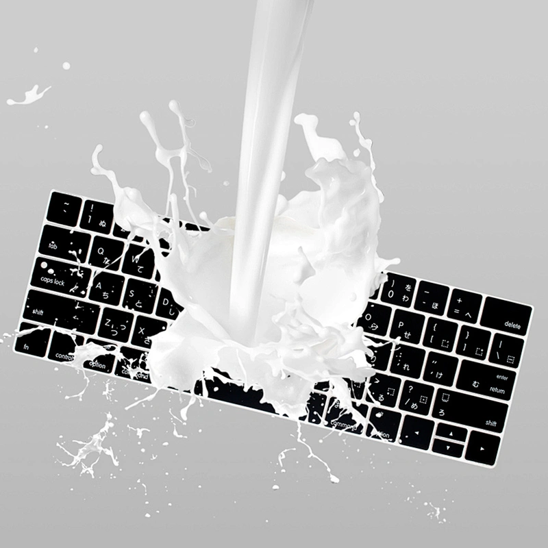 English Version Japanese keyboard Cover silicone keyboard cover new for macbook pro 13 with Touch Bar A1706 a1707